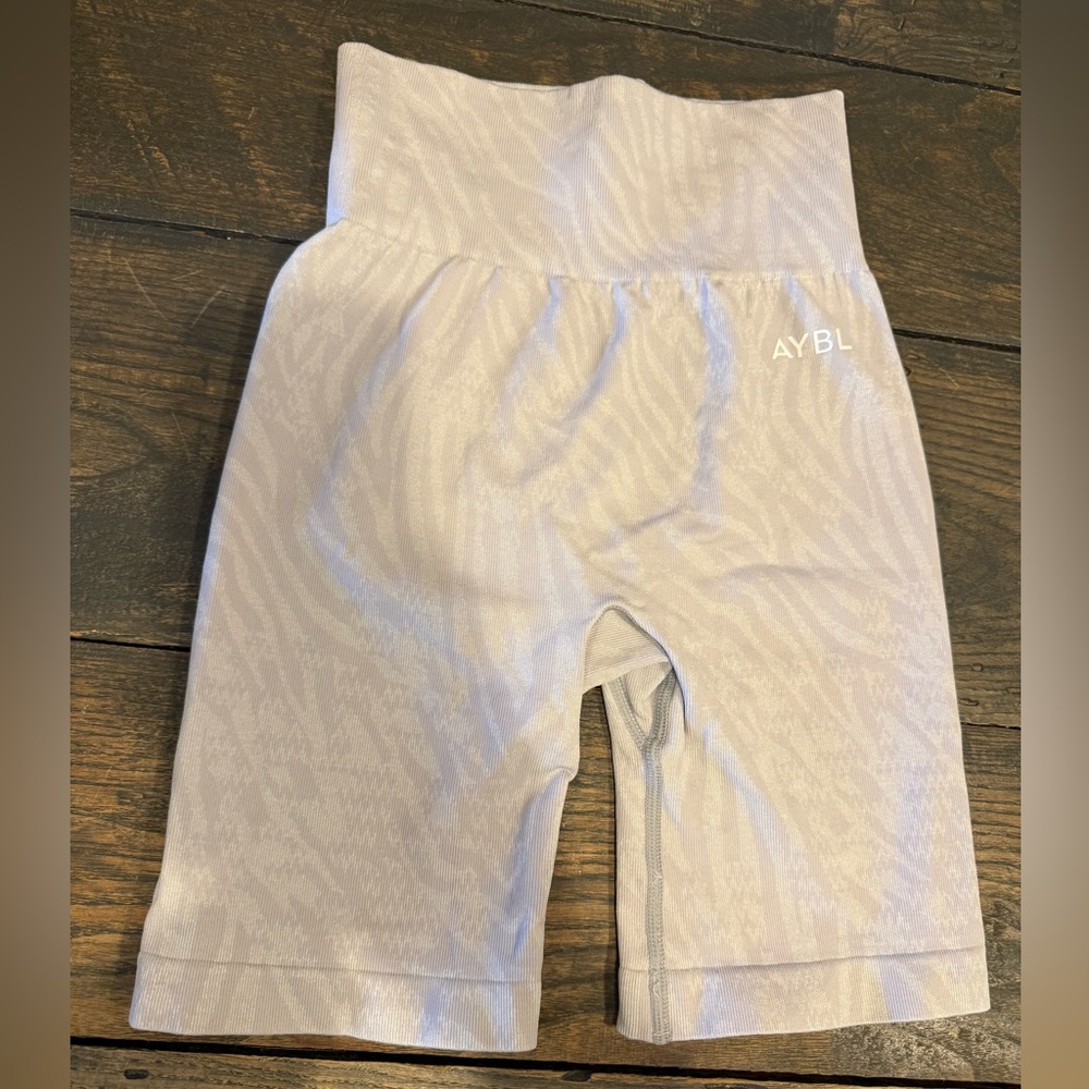 Light gray animal print AYBL shorts size xs like new